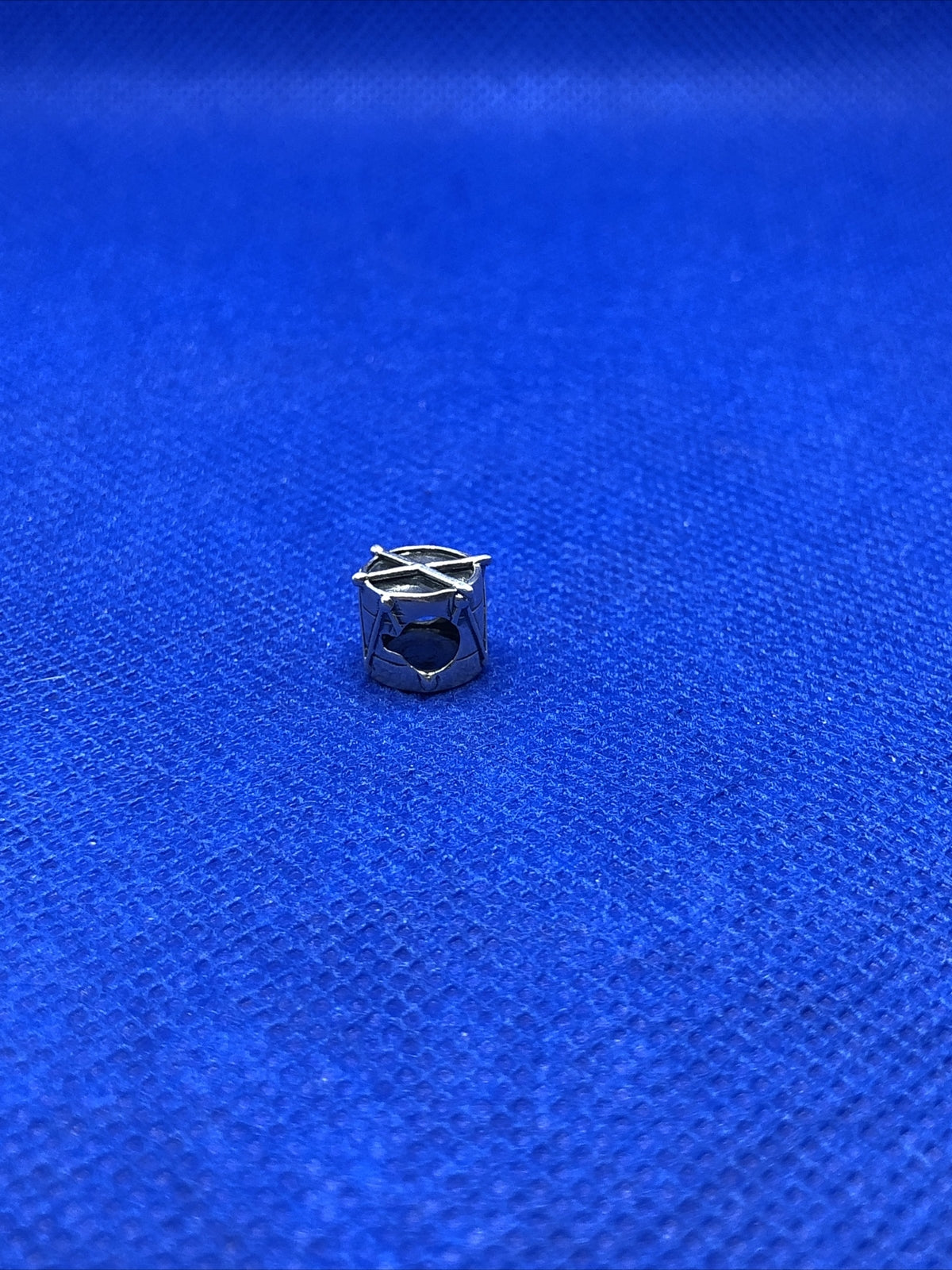 Authentic KALIA 925 Sterling Silver Drum Instrument Slide Bracelet Charm
