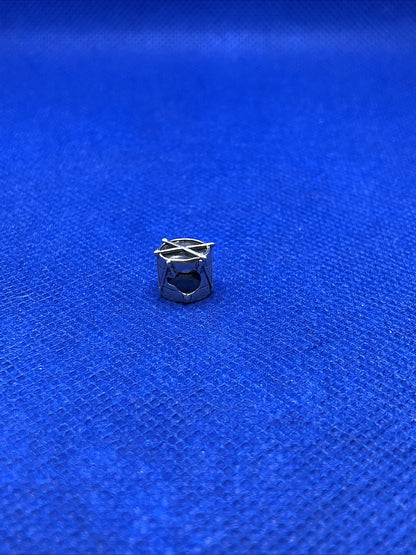 Authentic KALIA 925 Sterling Silver Drum Instrument Slide Bracelet Charm
