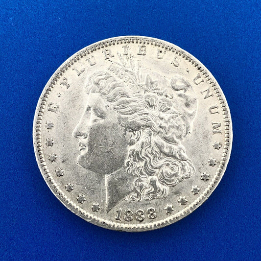 1888 O Morgan Silver Dollar $1 Better Rare Key New Orleans Mint Coin AU Details