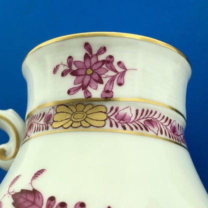 Vintage Herend Hugary Raspberry Chinese Bouquet Apponyi 4 Cup Coffee Pot w/Lid