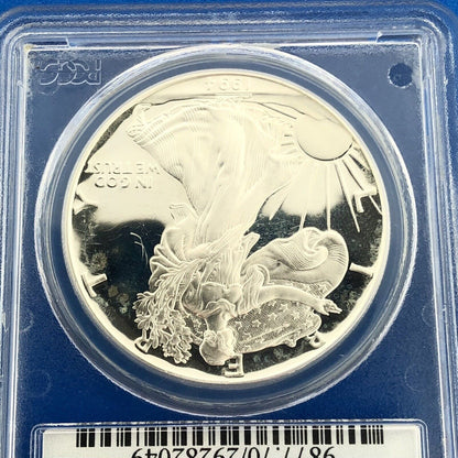 1994 P Proof Silver Eagle 999 Fine Silver PCGS PR70 DCAM Deep Cameo