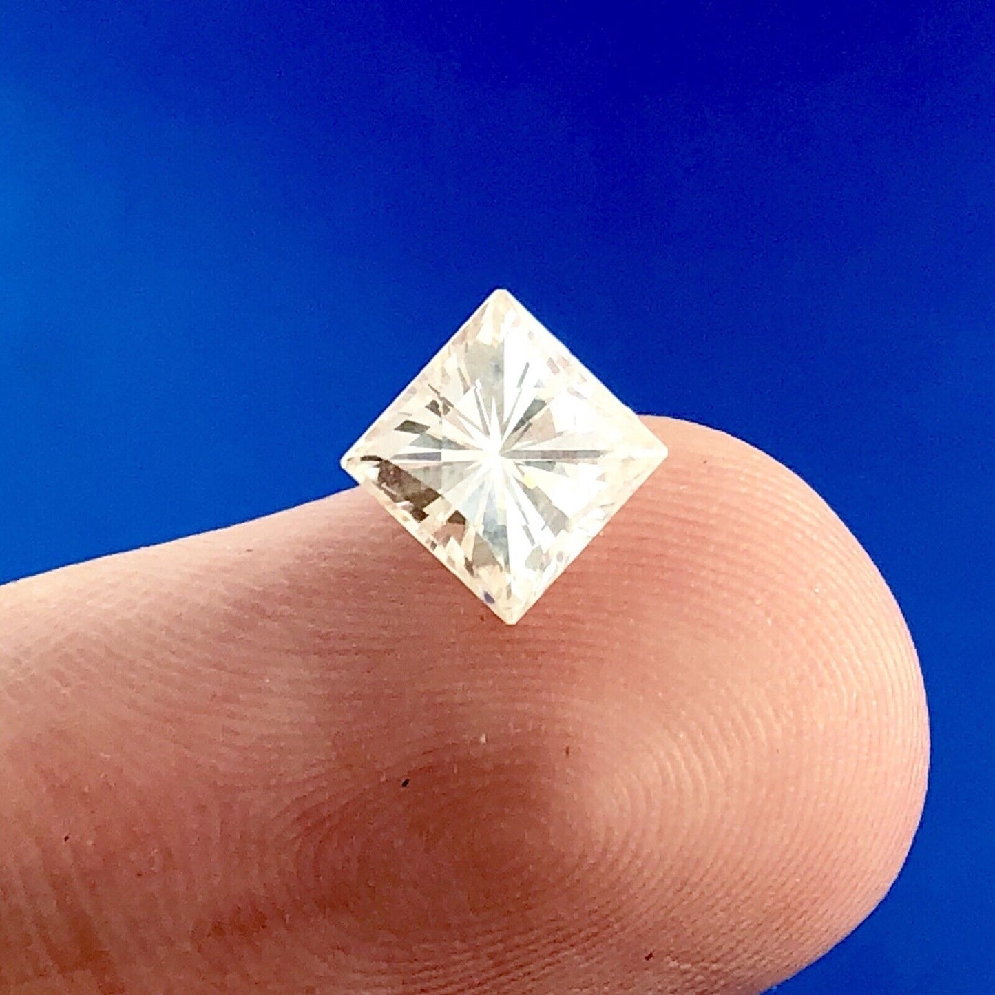 GIA Certified Square Modified Brilliant Synthetic Moissanite .98 Carat Weight