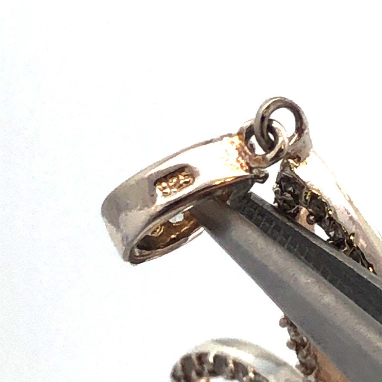 Designer 925 Sterling Silver Cubic Zirconia CZ Statement Fleur De Lis Pendant