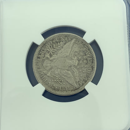 1907 O New Orleans 25c Barber Quarter 90% Silver Au Details NGC Cleaned Coin