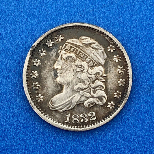 1832 P Capped Bust Silver Half Dime $.05 Early Rare Scarce Philadelphia Coin
