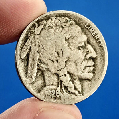 1926 S Indian Head Buffalo Nickel Better Key Scarce San Francisco Mint Coin