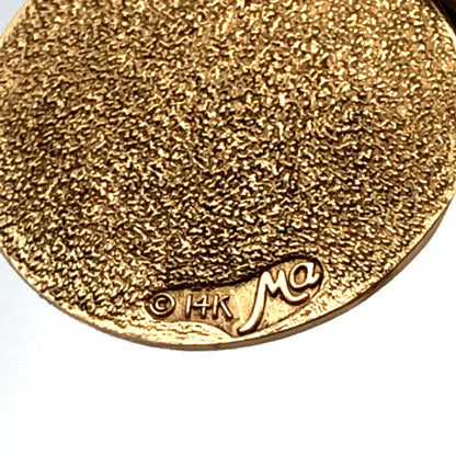 Michael Anthony 14K Yellow Gold Saint Christopher Travelers Medal Charm Pendant