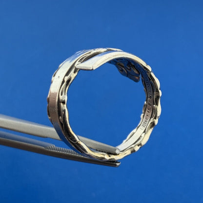 International La Strada Sterling Silver Bypass Expandable Adjustable Spoon Ring