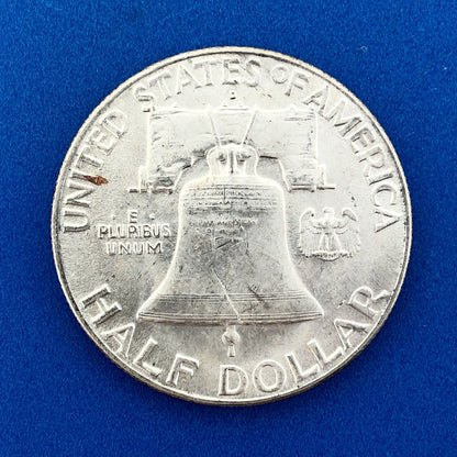 1948 D Franklin Silver Half Dollar Better Key Date Scarce Rare Denver Mint Coin