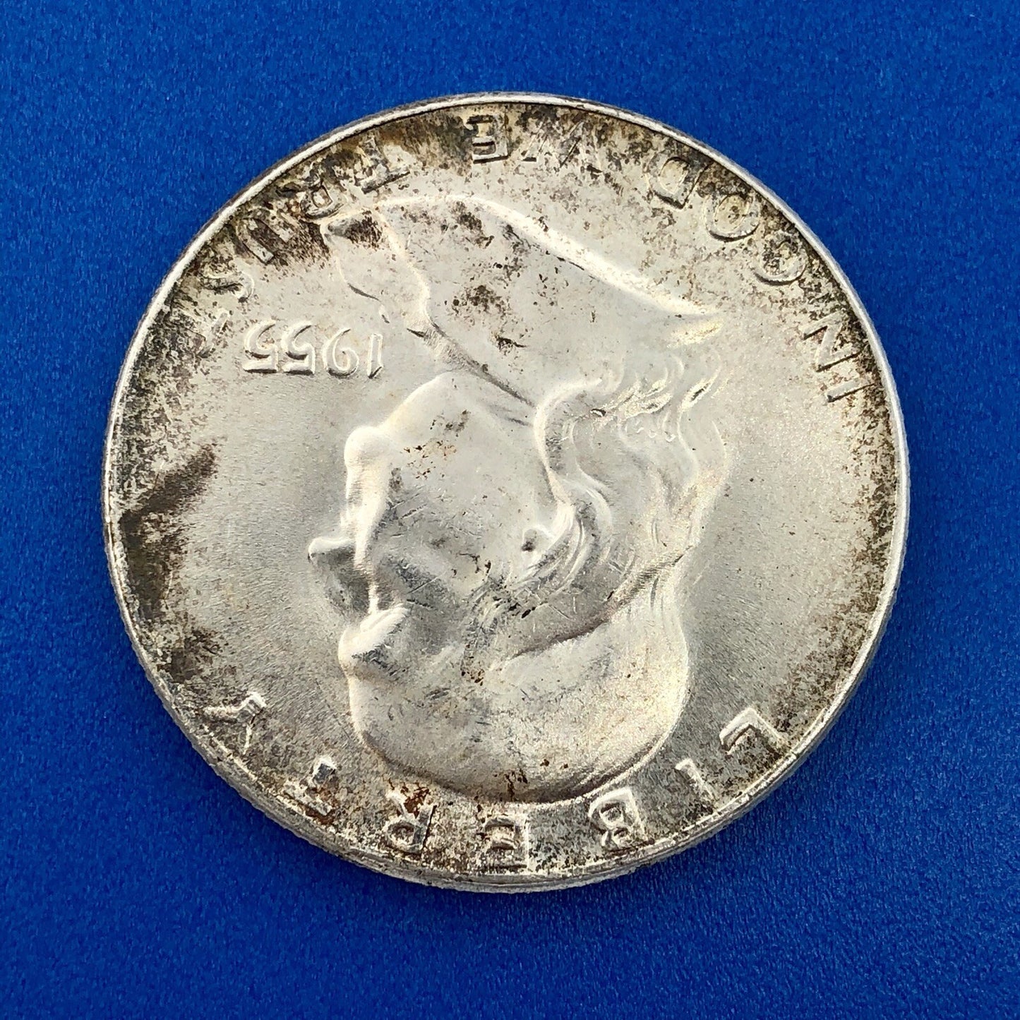 1955 P Silver Franklin Half Dollar BU Philadelphia Mint 90% Key Better Date