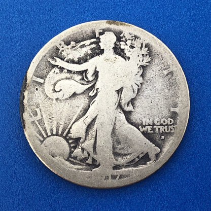 1917 S Obverse Silver Walking Liberty Half Dollar 50c Better Key San Fran Coin
