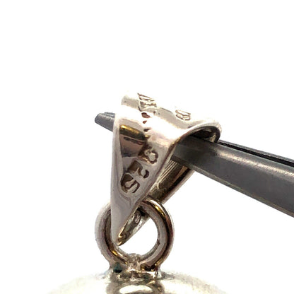 Taxco Mexico 925 Sterling Silver Round Ball Bell Jingle Chime Pendant
