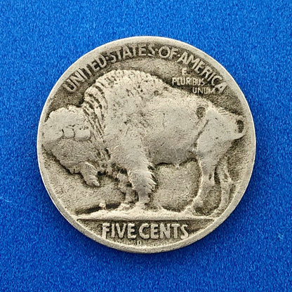 1924 D Indian Head Buffalo Nickel Better Key Scarce Denver Mint Coin