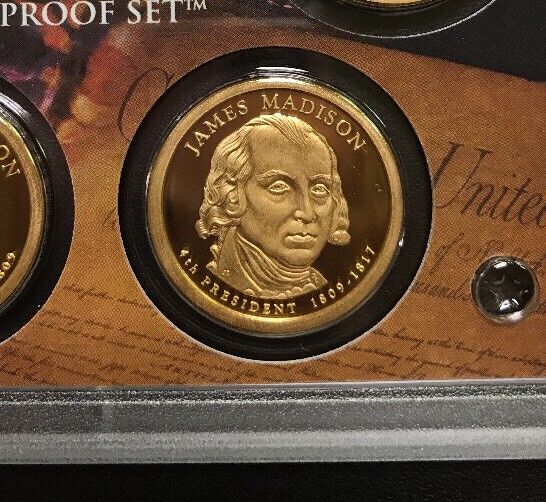 2007 S U.S. Mint Presidential 1$ Dollar Coin Proof Set Complete With Box/COA