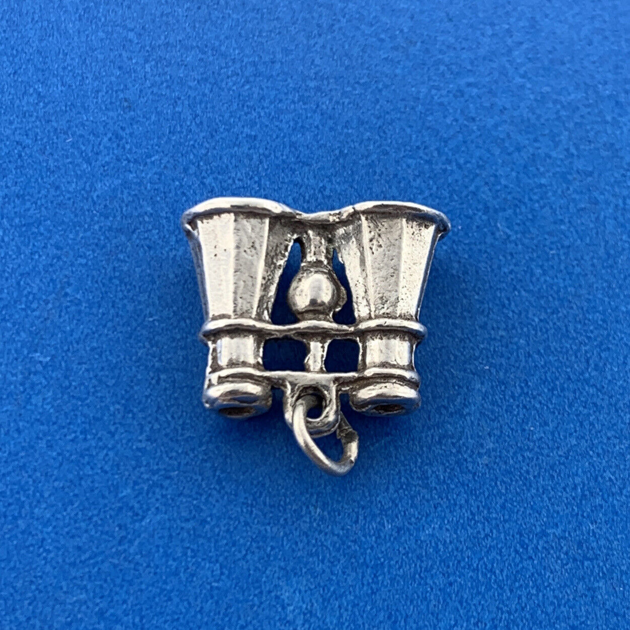 Sterling Silver 925 Binoculars Bird Star Watching Hobby Bracelet Pendant Charm