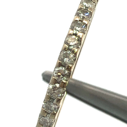 Designer 14K White Gold Diamond Wedding Anniversary Stackable Band Ring