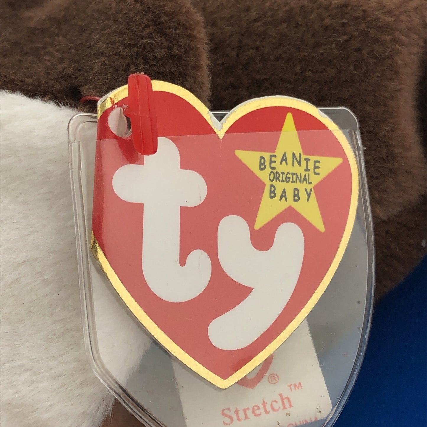 1997 TY Beanie Baby Stretch The Ostrich Near Mint Condition Retired Error- 4182