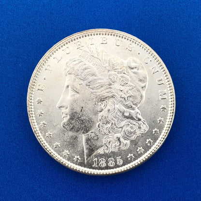 1885 P Morgan Silver Dollar $1 Better Rare Key Philadelphia Mint Coin White BU