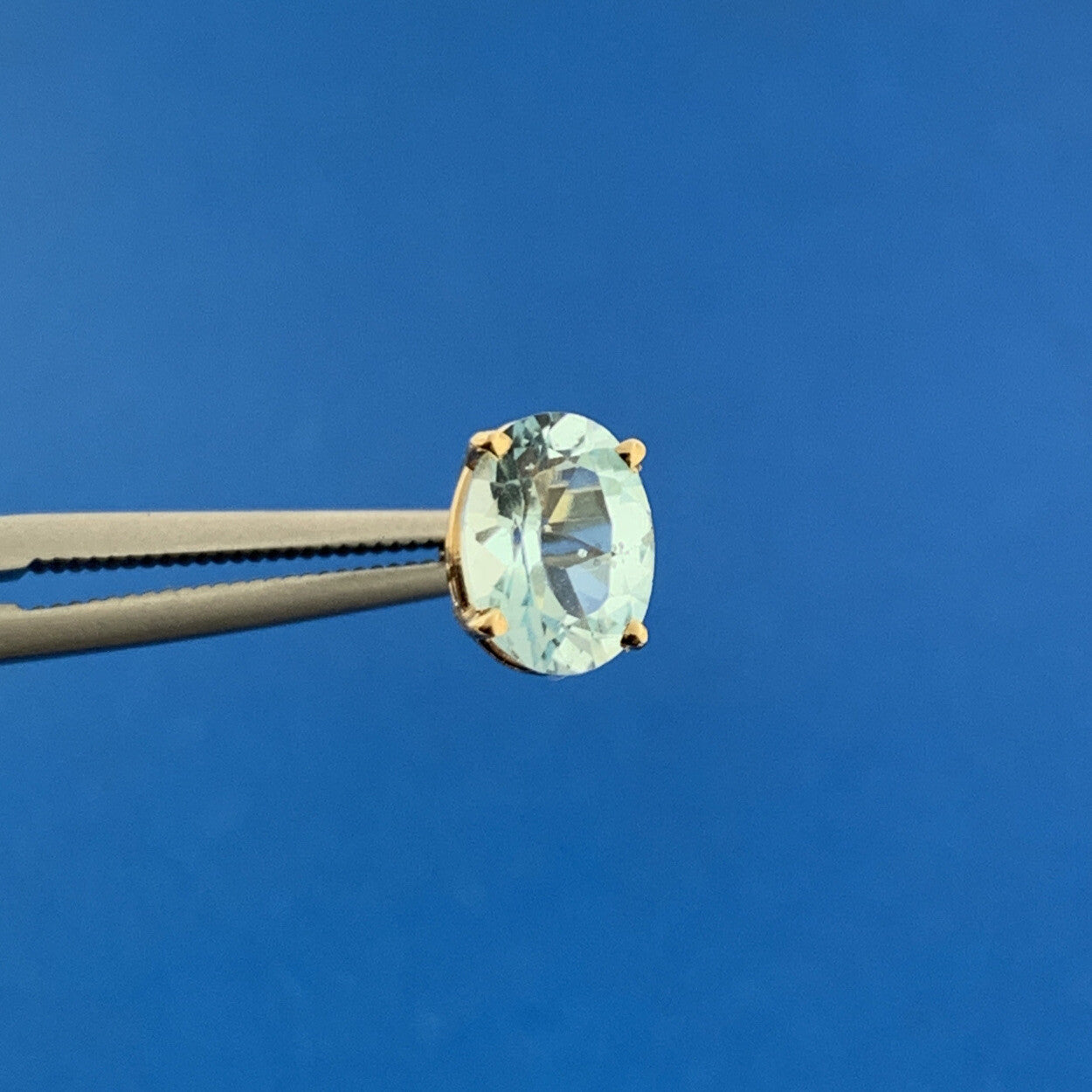 Designer 14K Yellow Gold Swiss Blue Topaz December Anniversary Stud Earrings