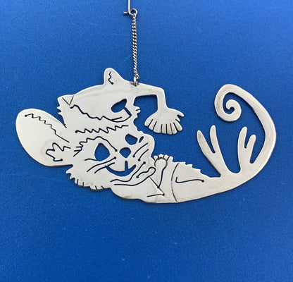 Janna Taxco Mexico 925 Sterling Silver Mouse In Kerchief Christmas Ornament