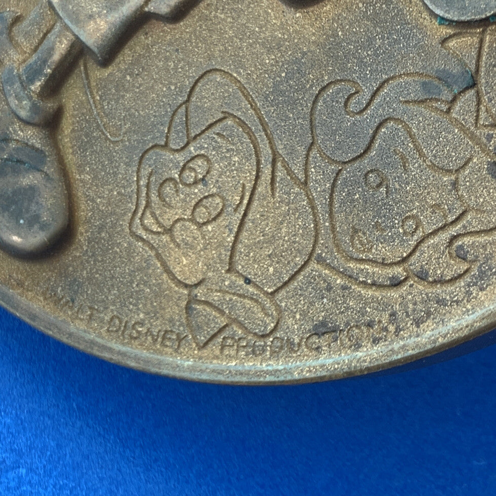 1968 Walt Disney Productions 1901-1966 Mickey Mouse Castle Bronze Medal Rare
