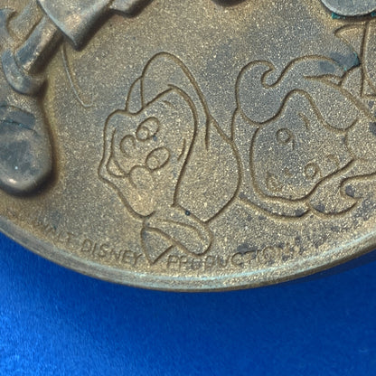 1968 Walt Disney Productions 1901-1966 Mickey Mouse Castle Bronze Medal Rare