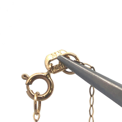 Designer HANA 14K Yellow Gold Round Turquoise Beaded Station Chain Necklace