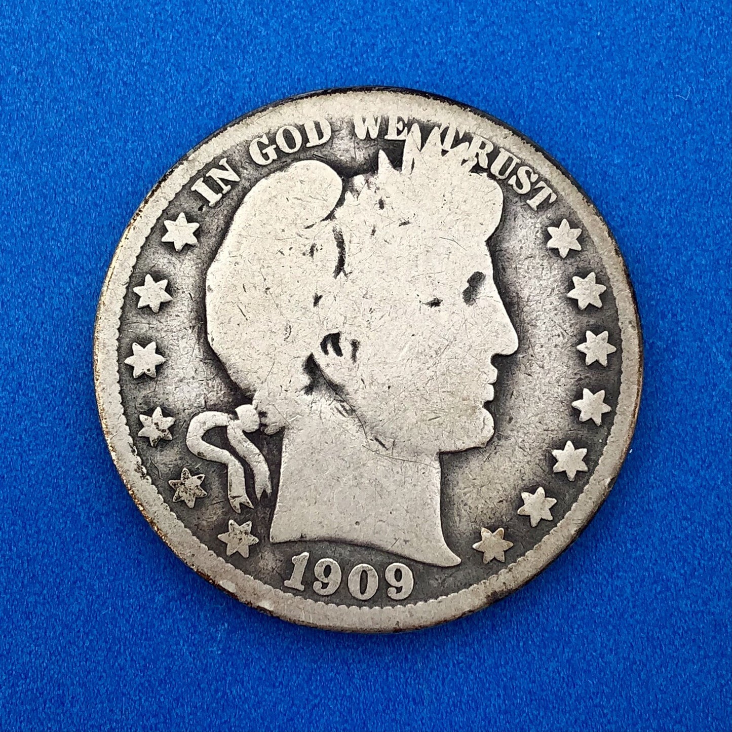 1909 P Silver Barber Half Dollar Better Key Date Philadelphia Coin Rare Scarce