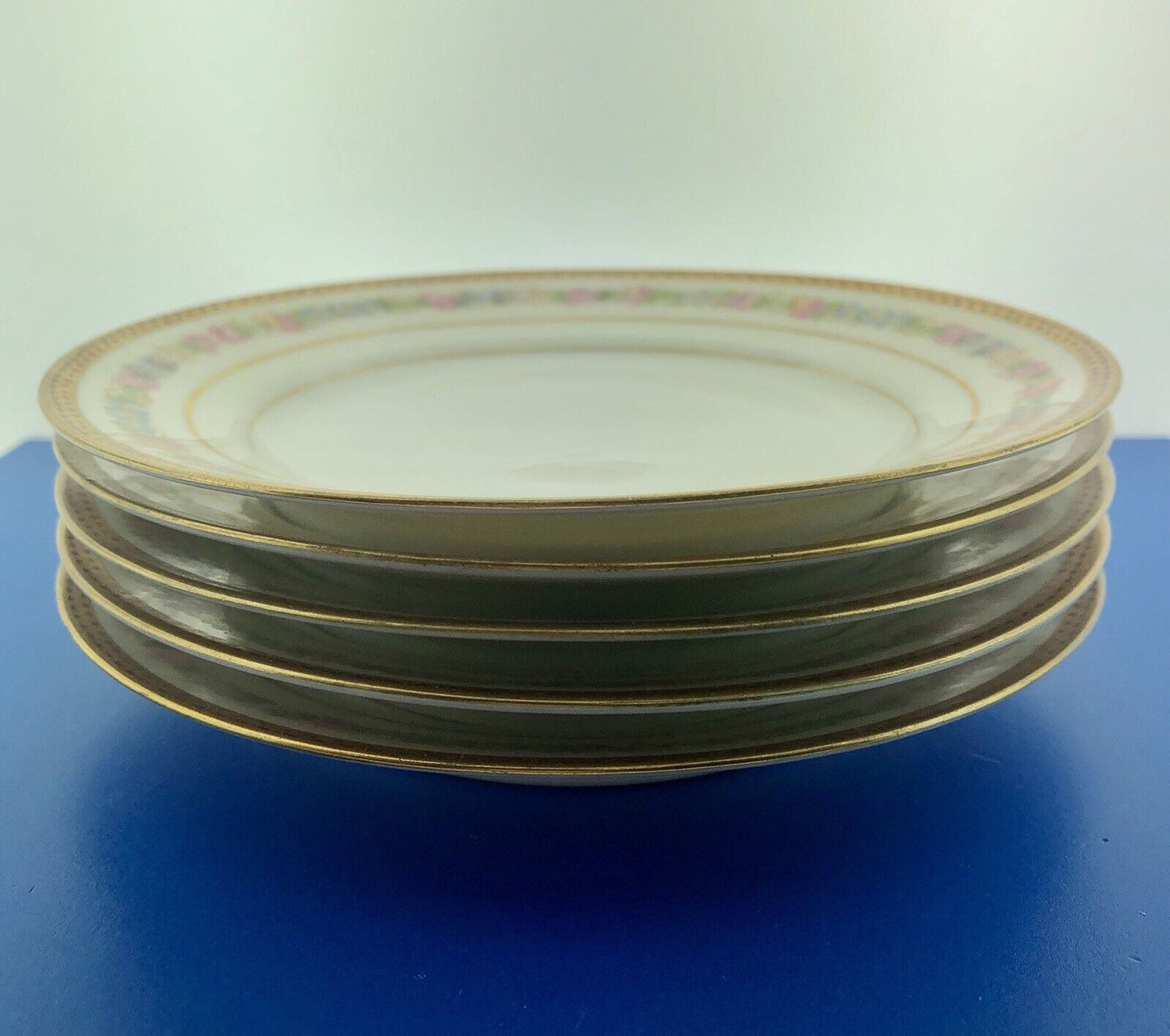 Vtg MZ Austria Carlsbad China Kaiserin Maria Theresia Lot 5 Butter Pat Plates