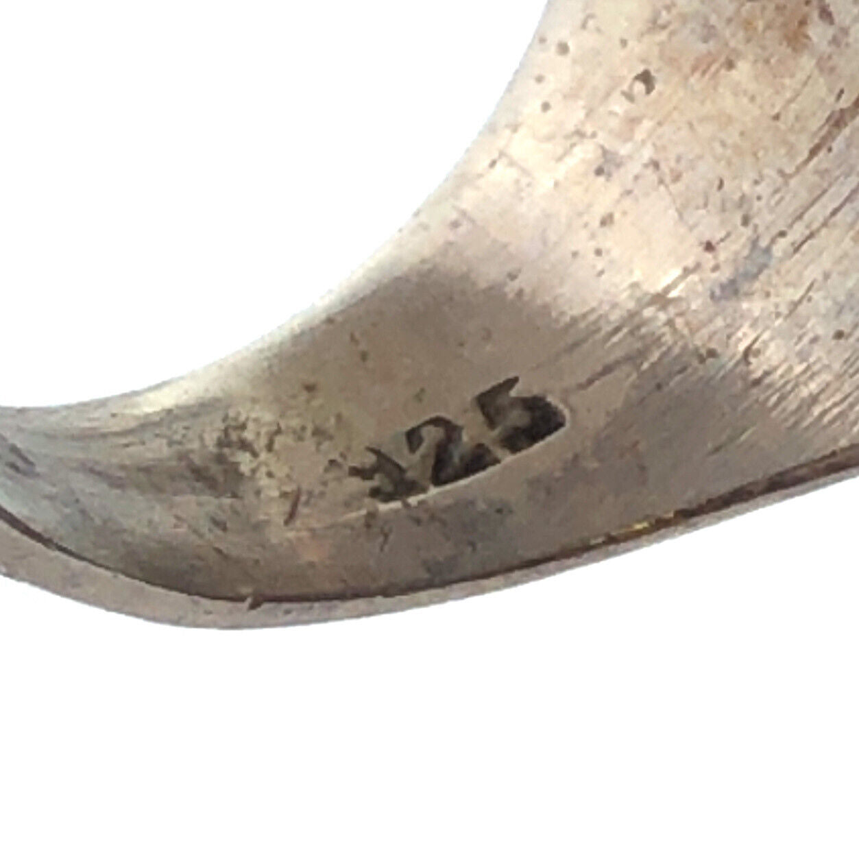 Old Pawn Unsigned 925 Sterling Silver Turquoise Coral Statement Finger Ring