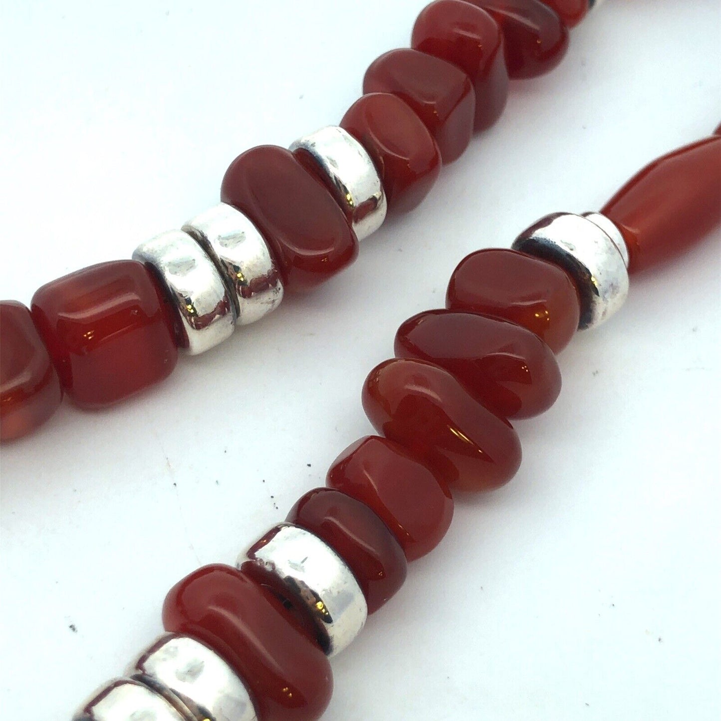 Robert Lee Morris RLM Studio Sterling Silver Chunky Carnelian Toggle Necklace