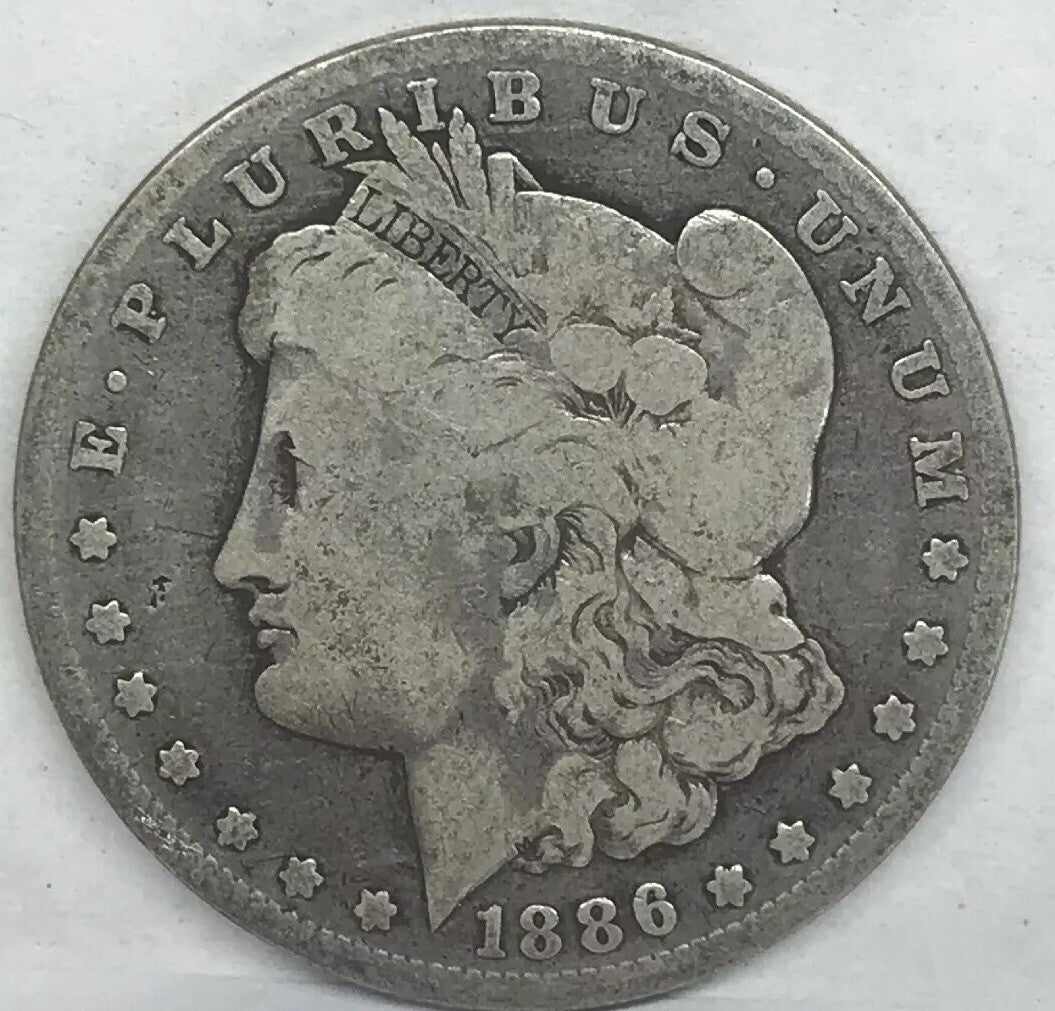 1886 O Morgan Silver Dollar Better Semi Key Date New Orleans Mint Coin #1