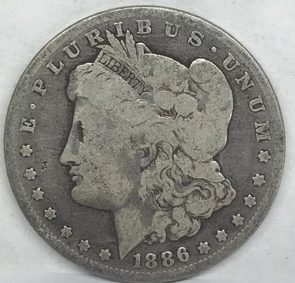 1886 O Morgan Silver Dollar Better Semi Key Date New Orleans Mint Coin #1