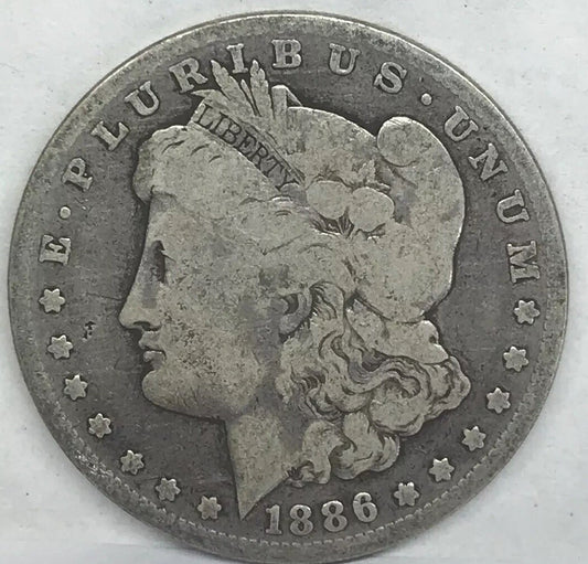 1886 O Morgan Silver Dollar Better Semi Key Date New Orleans Mint Coin #1