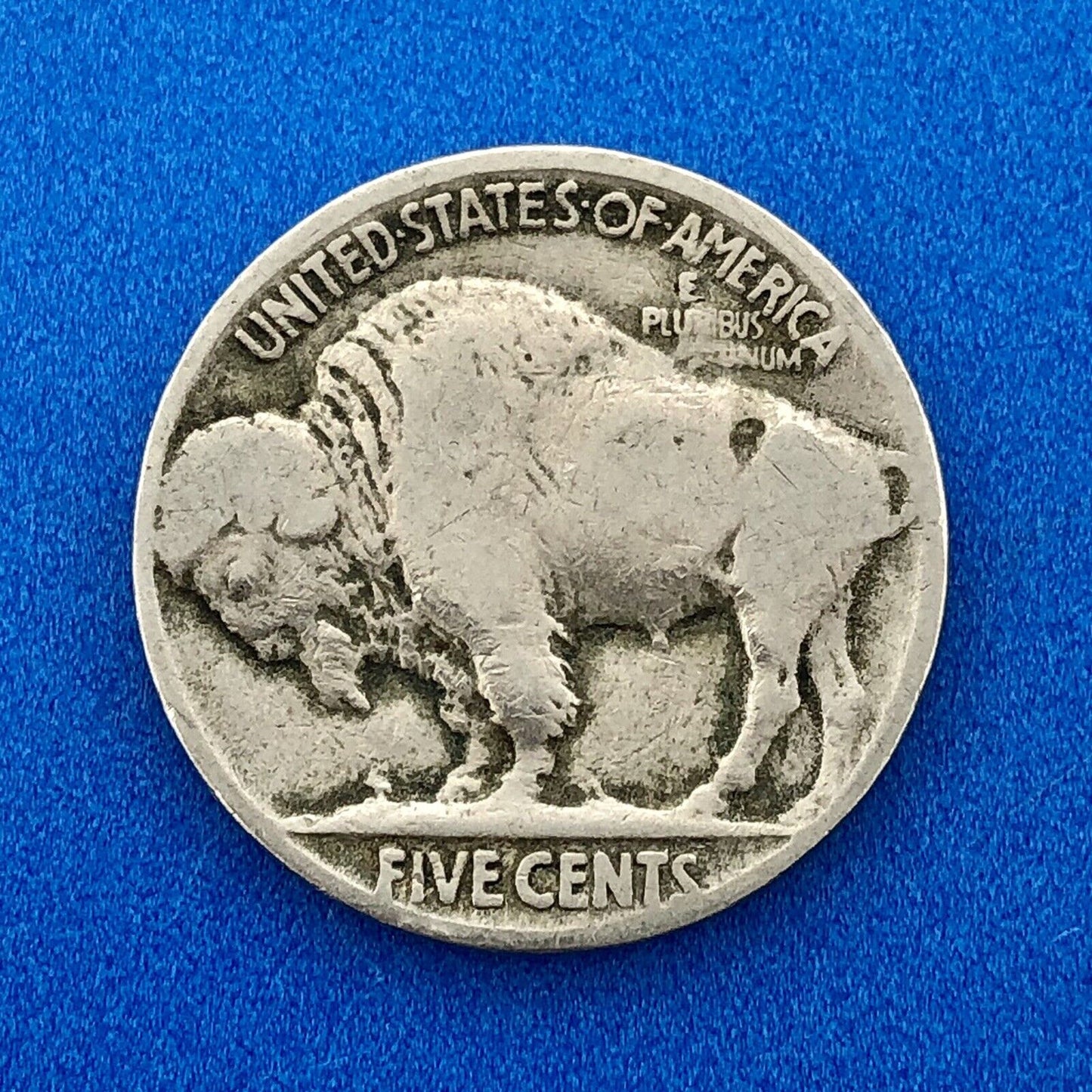 1921 P Indian Head Buffalo Nickel 5c Mixed Date Mint Mark Four Coin Lot
