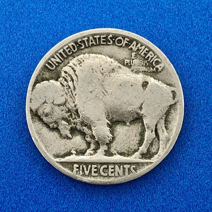 1921 P Indian Head Buffalo Nickel 5c Mixed Date Mint Mark Four Coin Lot