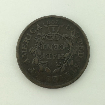1804 P Draped Bust Copper Half Cent Early US Copper Better Key Philadelphia Coin