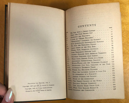 1925-1927 Antique Lot Of Two Hard Cover Books Mark Twain & A. Conan Doyle