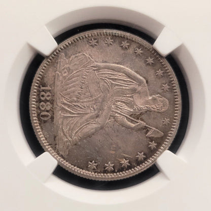 1880 50c Philadelphia NGC MS63 .900 Silver American Seated Liberty Half Dollar