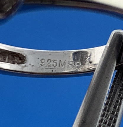 Designer 925 Sterling Silver Modernist Cross Polished Textured Statement Ring