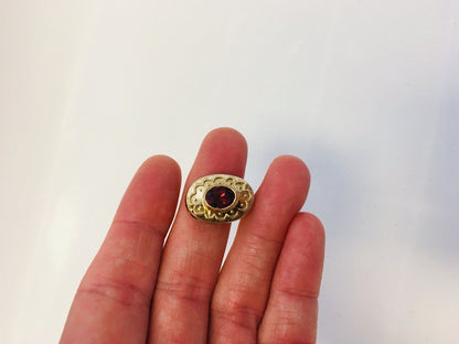 14k Yellow Gold Pink Tourmaline Slide Charm Pendant