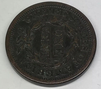 1846 Braided Hair Large Cent Small Date Early American Copper Coinage Brown