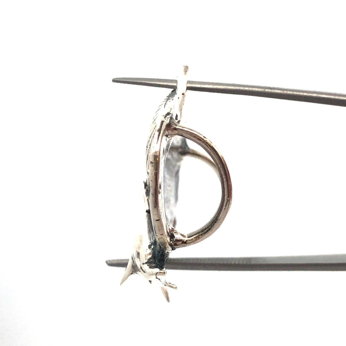 Estate 925 Sterling Silver Ocean Sea Dolphin Starfish Shell Beach Pendant