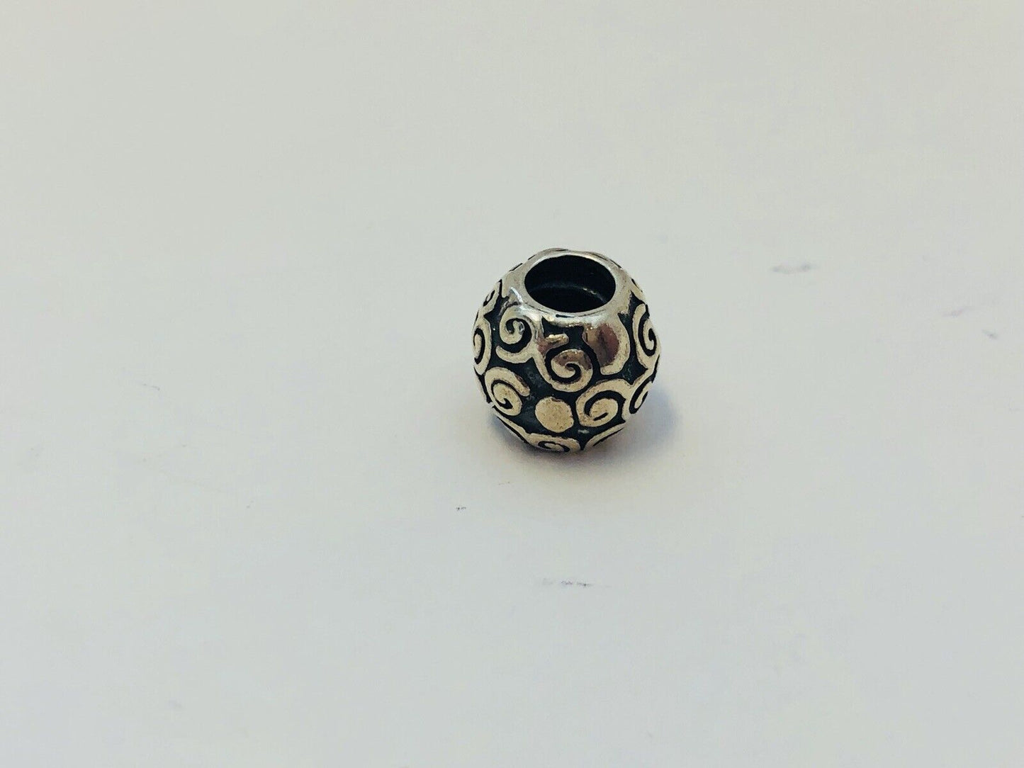 Authentic Pandora Dots And Swirls Sterling Silver 925 Charm 790161 Retired