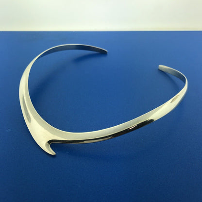 Vintage Taxco Mexico TC-36 Sterling Silver 925 Modernist Collar Necklace