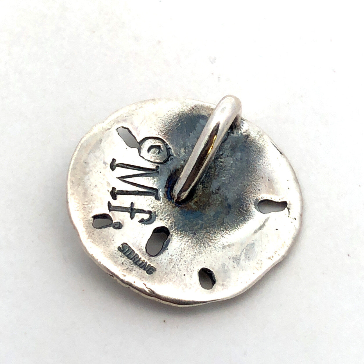 Designer Mignon Faget 925 Sterling Silver Sea Collection Sand Dollar Pendant