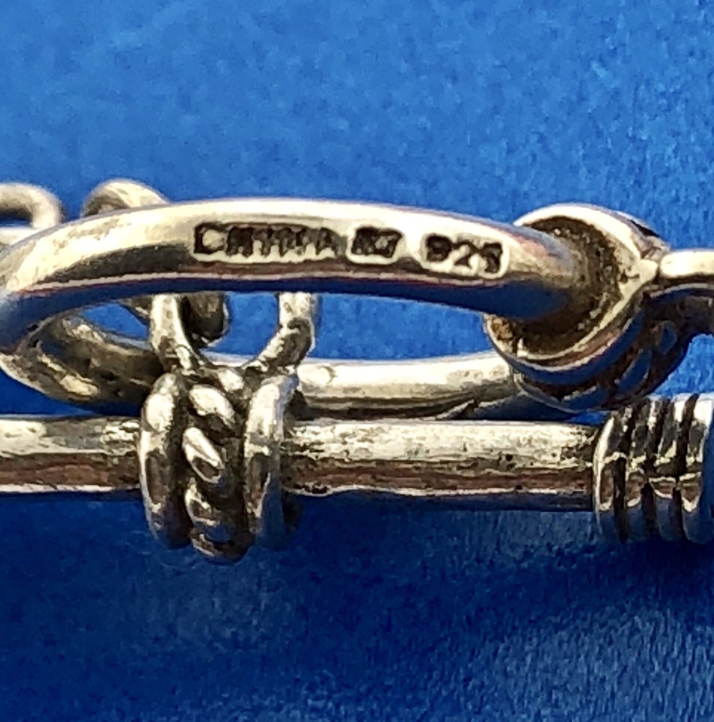 Fantastic Sterling Silver 925 Coral Silver Bead 7 Strand Statement Necklace