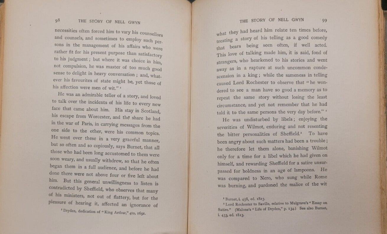 Beaux and Belles of England: Nell Gwyn by Peter Cunningham 1900 Deluxe Edition