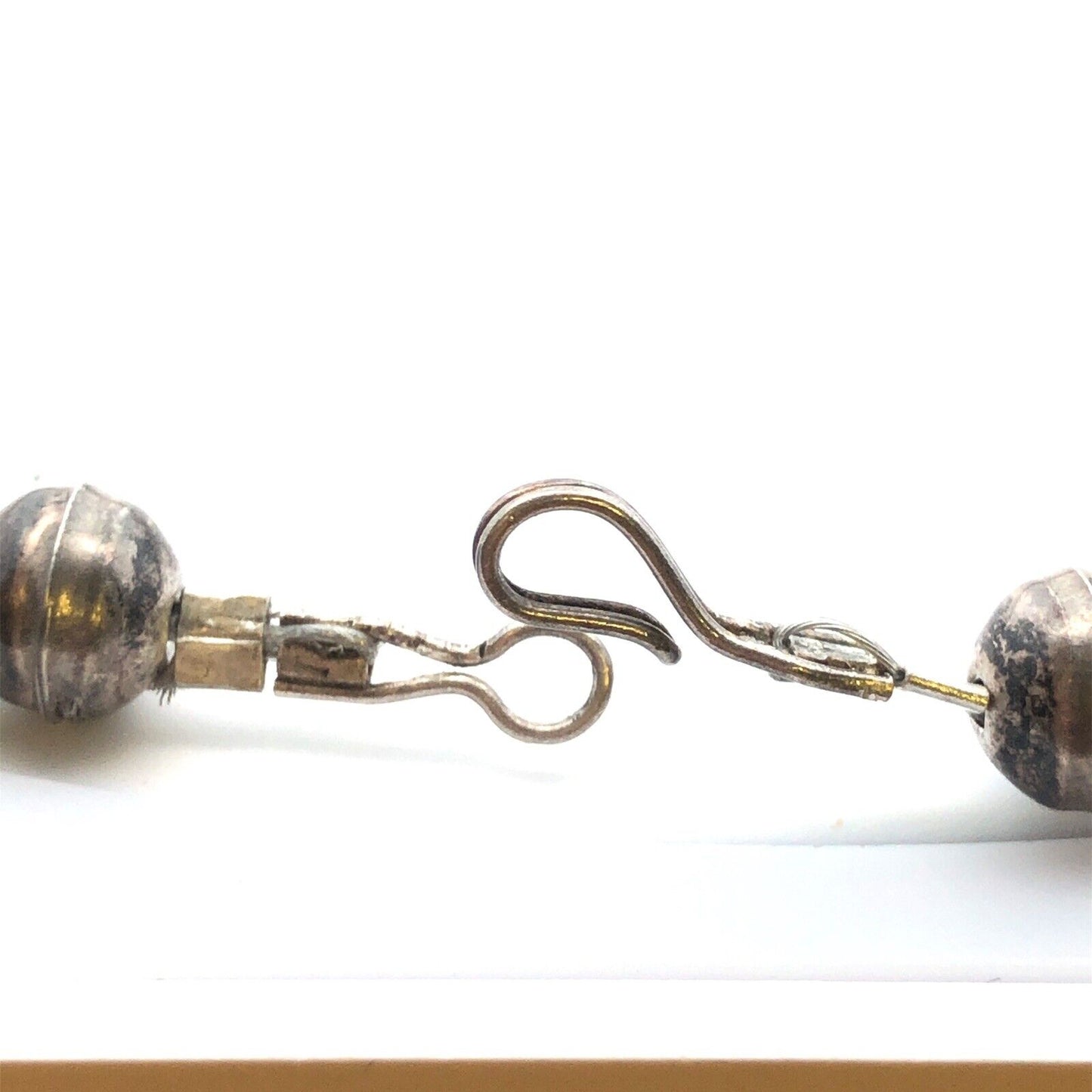 Vintage Native American 925 Sterling Silver Turquoise Squash Blossom Necklace