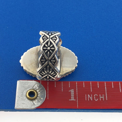 Carolyn Pollack Sterling Silver 925 Turquoise Amethyst Coral Finger Ring Size 7